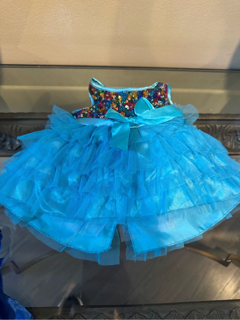 Build‎ a bear Blue Sequin Tulle Party Dress for Kids